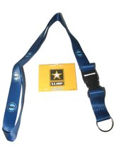 32&quot; US Army National Guard Blue Printed Key Holder with Detachable Key Ring - £6.23 GBP