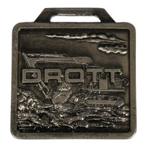 DROTT Mfg Watch Fob Wisconsin Heavy Equipment Buckets Vintage 50s Constr... - £16.11 GBP