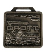 DROTT Mfg Watch Fob Wisconsin Heavy Equipment Buckets Vintage 50s Constr... - $20.24