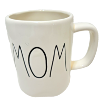 Rae Dunn Mom Artisan Collection Magenta Coffee Tea Mug Large 4.5&quot; Black White - £10.38 GBP