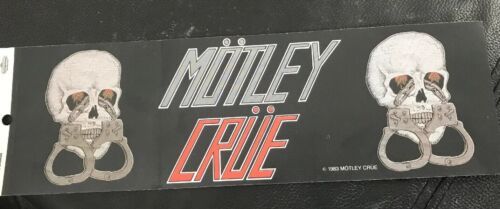 Motley Crue Bumper Sticker NEW Original 1983 NIKKI SIXX  - $11.15