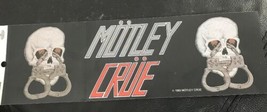 Motley Crue Bumper Sticker NEW Original 1983 NIKKI SIXX - £10.27 GBP