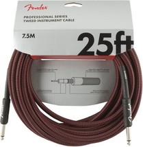 Fender Professional Series Instrument Cable, 25&#39;, Red Tweed - £27.79 GBP