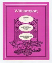 Williamson Drinks Menu Philadelphia Bala Cynwyd PA &amp; Fort Lauderdale Florida - £24.46 GBP