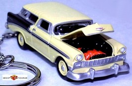 Rare Key Chain Vanilla 1955/1956 Chevy Nomad Chevrolet Gm Custom Limited Edition - £30.66 GBP