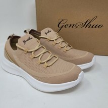 Genshuo Womens Sneakers Sz 9 M Walking Shoes Beige Casual - £22.82 GBP