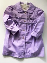 Girls Lavender Coat Lined Sears Dress Colette Coat Purple Vintage Toddler 3T - £19.77 GBP