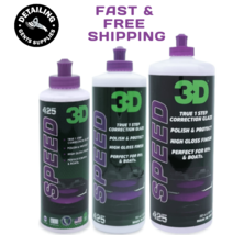 3D SPEED-8oz/16oz/32oz/1G-All In One Scratch Remover/Swirl Correction+Po... - £15.82 GBP+