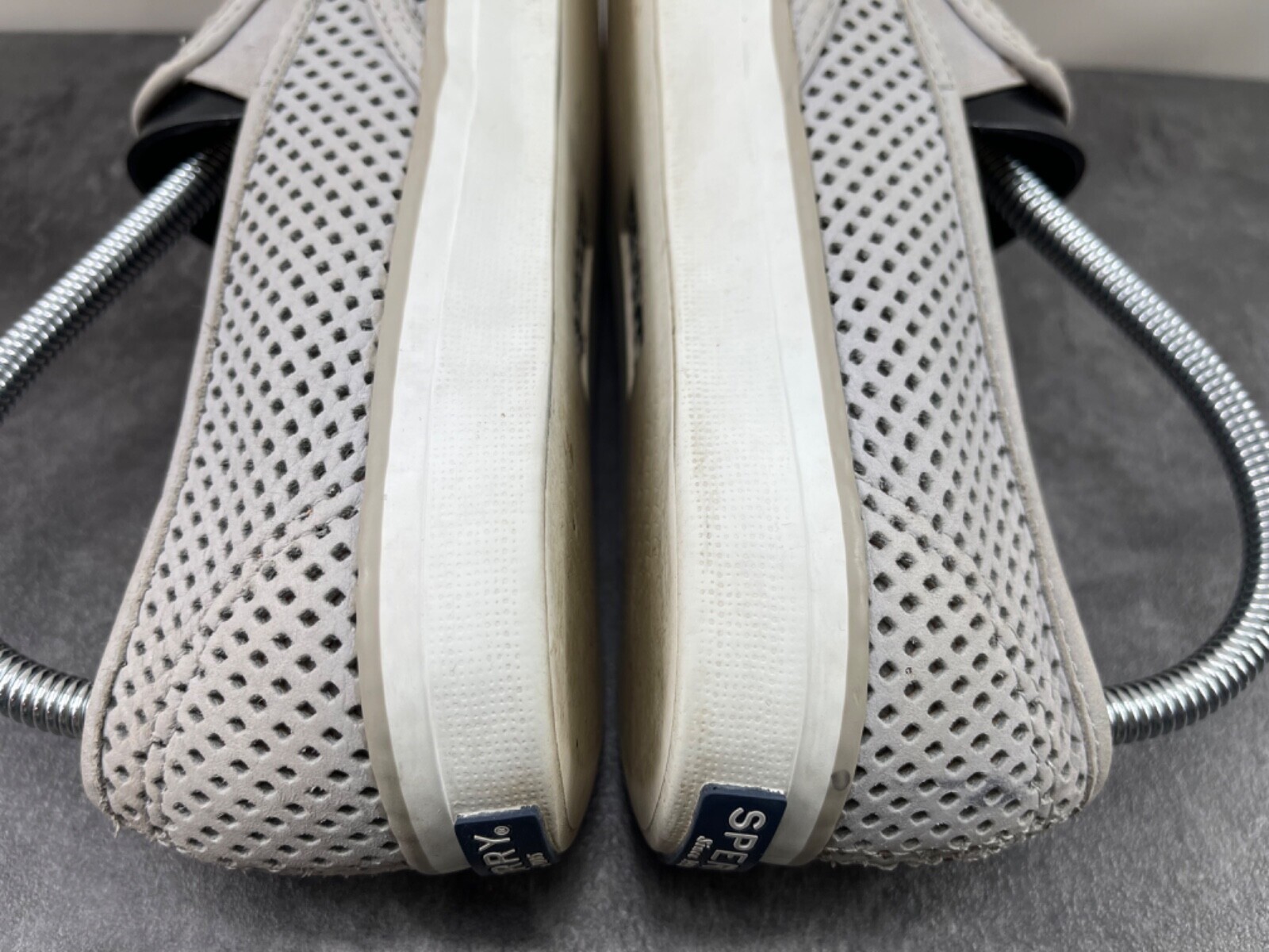 Sperry Top Sider Sneakers Women  8.5 M Seaside Shoes Gray Perforated Leather Item image 9