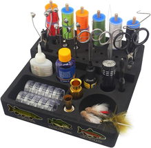 Fly Tying Tool Caddy Organizer-Essential for Fly Tying Stations &amp; Fishin... - $32.49