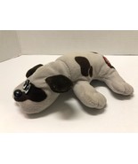 Tonka 1985 Pound Puppies Puppy 7&quot; Gray with Dark Brown Spots Short Ears ... - £7.75 GBP