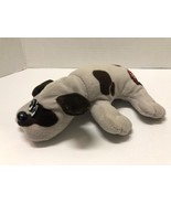 Tonka 1985 Pound Puppies Puppy 7&quot; Gray with Dark Brown Spots Short Ears ... - $13.56 CAD