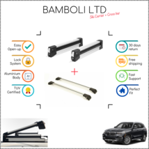 Bamboli 29.5&quot; Ski Carrier &amp; Silver Cross Bar Set For Bmw X5 G05 2018-&gt; 4 pcs - £177.69 GBP