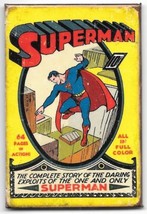 DC Comics Superman #1 Comic Book Cover 2 x 3 Distressed Refrigerator Magnet NEW - £3.18 GBP