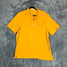 Criquet Polo Shirt Mens XXL Yellow Preppy Comfort Golf Casual Short Slee... - $22.64