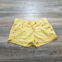 Ci Sono Womens Large 32&quot; Waist Short Sleeve Shorts LA Casual Linen Rayon... - £11.59 GBP