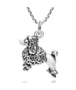 Fabulous French Poodle Dog Sterling Silver Necklace - £22.08 GBP