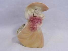 vintage mid century Ohio SHAWNEE Art Pottery SOUTHERN BELLE lady flower ... - $8.99