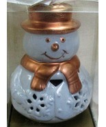Winter Wonderland Large Potpourri Snowman Porcelain Ornament 4 1/2&quot; Tall... - £7.80 GBP