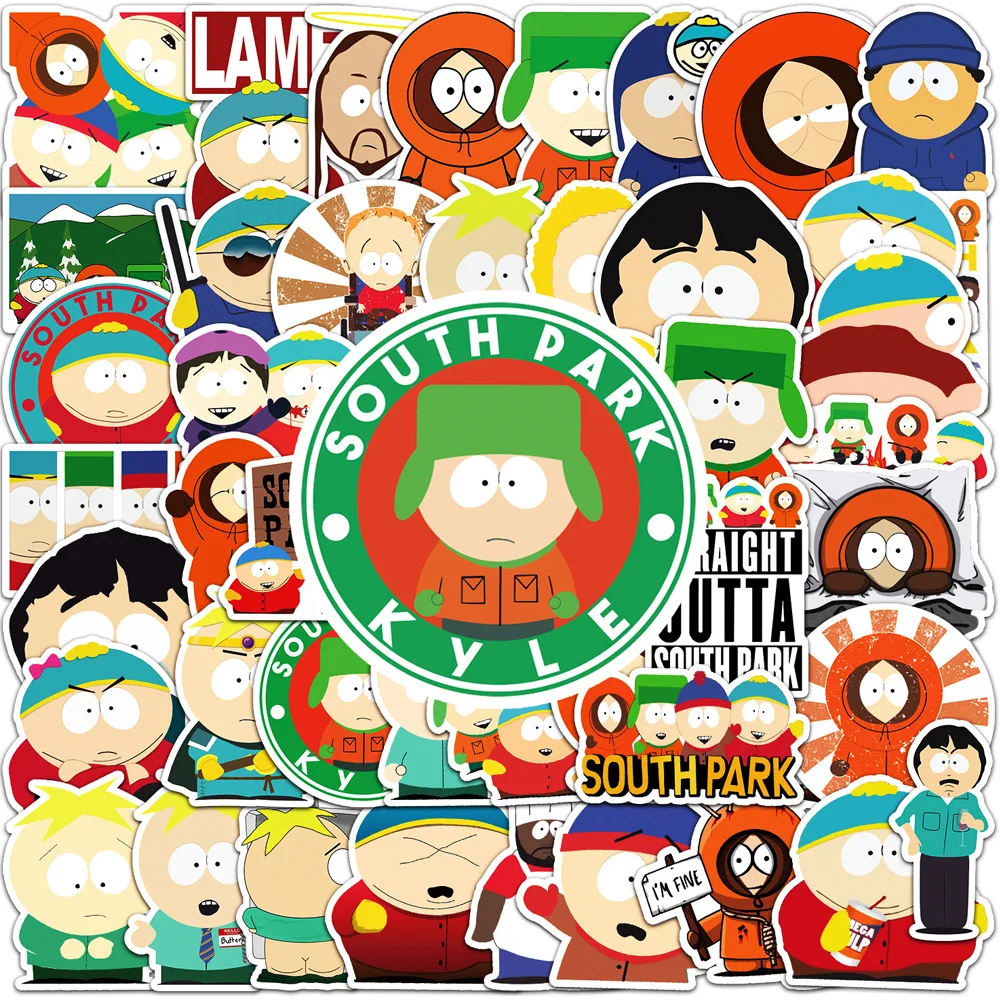 10/30/50pcs Funny Animation South Park Stickers Decals Graffiti Laptop S... - $80.38