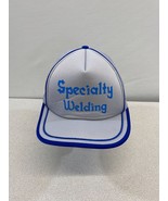 Specialty Welding Men&#39;s Trucker Hat Gray Blue Snapback Adjustable ATM Cap - £10.03 GBP