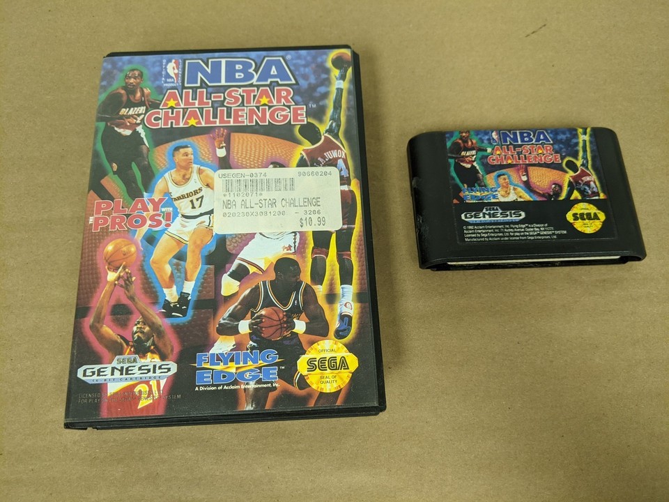 NBA All-Star Challenge Sega Genesis Cartridge and Case - $5.70
