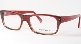 Andy Wolf 4446 C Red Gradient Brown Unique Rare Eyeglasses 55-16-145mm Austria - $194.60