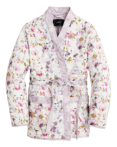 NWT Flora Obscura x J.Crew Floral Quilted Reversible Wrap Jacket PrimaLoft L - £194.76 GBP