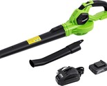 Green, Tdc-Cb20 Todocope 20V Cordless Leaf Blower With Battery, Quick Ch... - £56.45 GBP