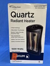 Living Zone 1500-Watt Electric Tower Quartz Infrared Space Heater BFGF-15D - $38.60