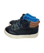 Carters Rolling Toddler Boys Navy Blue Brown High Top Sneakers Size 9 - $18.08 CAD