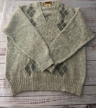 Quills Woolen Market Sweater Mens XL Shetland Wool Ireland Hand Crafted ... - $27.00