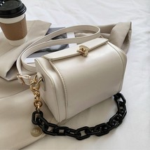 Brand Designer Women&#39;s Crossbody Bag Luxury Boston Thick Chain Handbag High Qual - £29.86 GBP