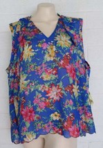New Aratta Silent Journey L Floral Garden Scalloped Hem Embroidered Swing Top - £33.57 GBP