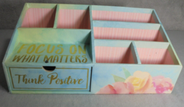 Ashland Decorative Box Office Desk Organizer Cardboard Letter Mail Clips... - $11.86