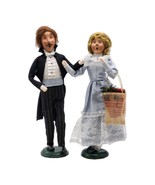 Byers&#39; Choice Dancing Victorian Couple 1999 The Carolers Woman &amp; Man 2 f... - $109.99