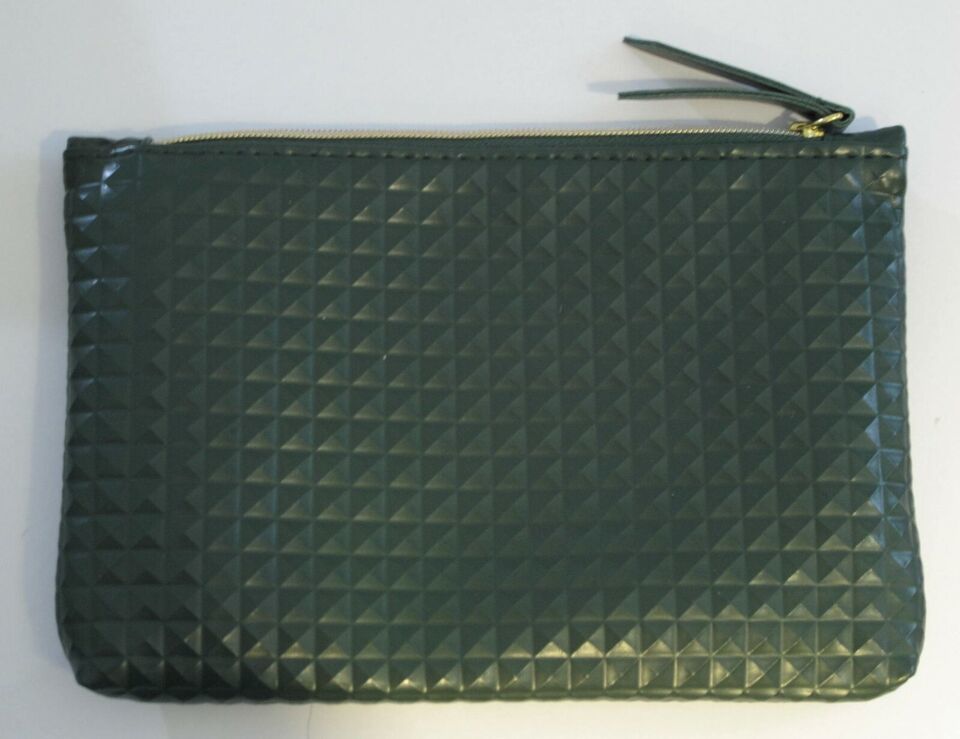 IPSY Make Up Bag Cosmetic Case Green, Bare Yourself, August 2019 - $3.43