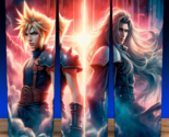 Final Fantasy 7 Cloud Strife and Sephiroth Cup Mug Tumbler 20oz - $19.75