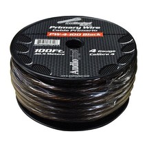 POWER WIRE AUDIOPIPE 4GA 100&#39; BLACK - $162.49 CAD