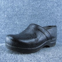 Dansko XP Tooled Women Clog Shoes Black Leather Slip On Size 39 Medium - £27.76 GBP