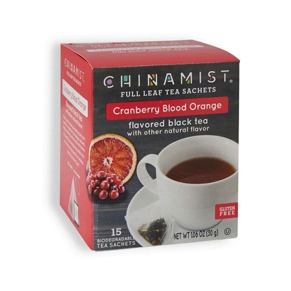 China Mist - Cranberry Blood Orange Organic Black Full Leaf Tea Sachet, 2 Boxes Item image 2