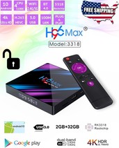 H96 Max 4+32GB Media Entertainment KD 18.9 Smart TV BOX Quad Core MXQ /Q... - $32.71 CAD