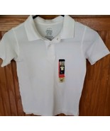 Faded Glory ~ XS (4-5) ~ 100% Cotton ~  White ~ Collared ~ Polo Shirt - $28.06 CAD