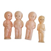Vintage Dollhouse Doll Lot Celluloid Plastic Babies Baby Figures Miniature Mini - £35.93 GBP