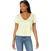 MSRP $54 Sanctuary Soft V-Neck Tee Frozen Green Size Small (STAINED) - £16.05 GBP