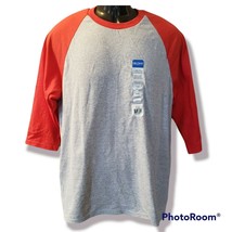 Gildan Heavy Cotton Raglan 3/4 Sleeve Mens Tee Sports Team T-Shirt med - $14.84