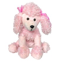 Kids Of America Pink Poodle Puppy Dog Plush Bows Stuffed Animal 2005 14.5&quot; - £39.11 GBP
