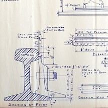 1980 Railroad Bangor Aroostook Switch Rail Graduated Riser Blueprint F26... - $118.17 CAD