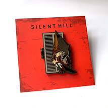 Silent Hill 2 Hiding Closet James Pyramid Head Hinged Enamel Pin Figure - £27.52 GBP