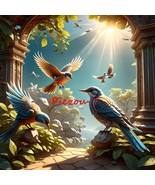 Digital Image Picture Photo Wallpaper Background Desktop Art Paradise Birds - $0.97